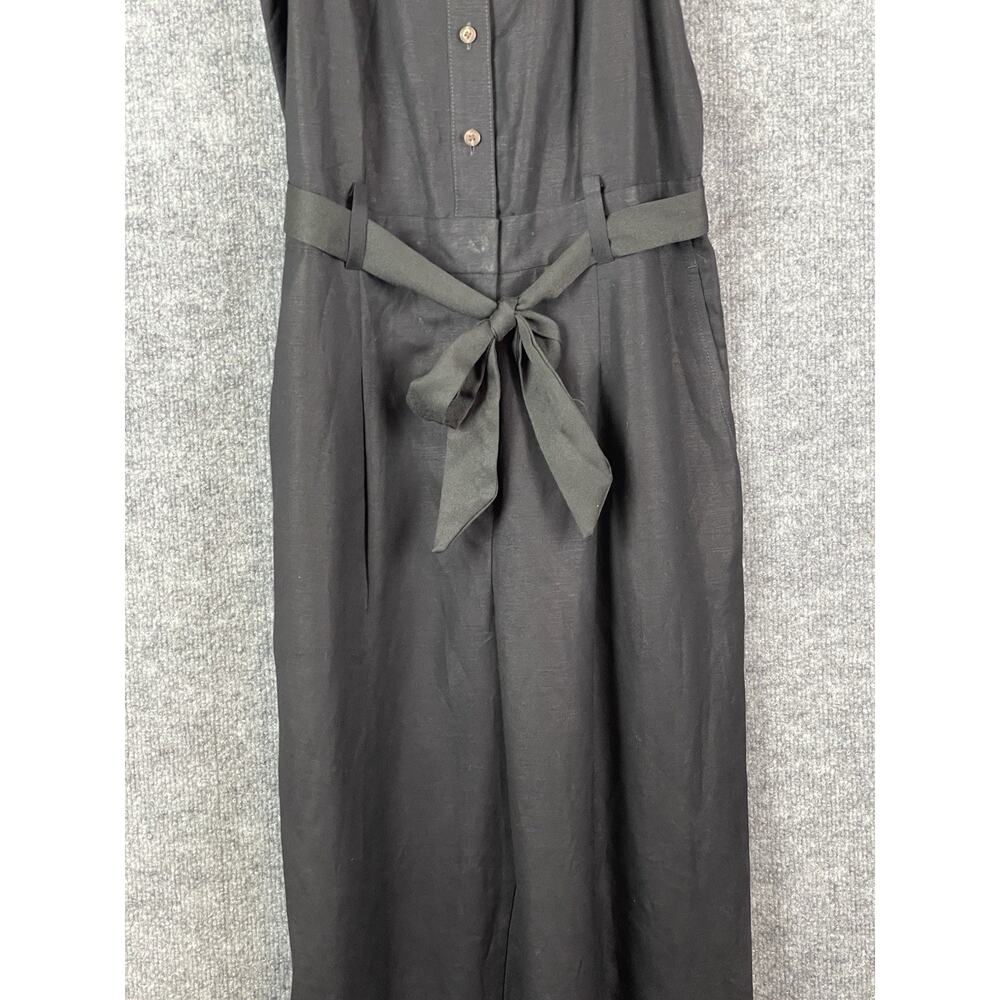 LOFT Women’s Size 8p Linen/Viscose Blend‎ Halter Jumpsuit Workwear Vacation - Picture 3 of 11